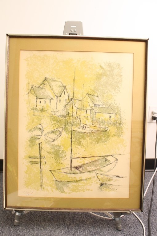 E DIAMOND "Boats"  Artist Proof Litho (1 of 6)