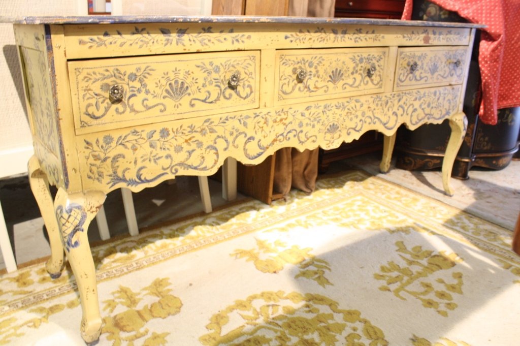 19th C Continental Painted SIdeboard (1 of 4)