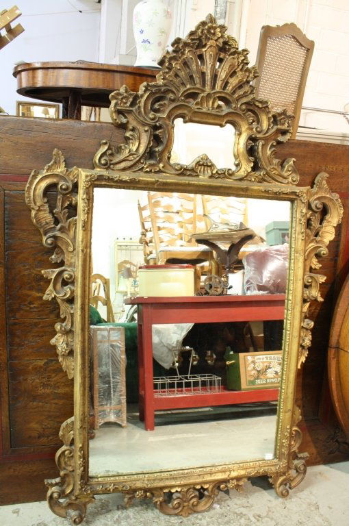20th C Carved and Gilded Mirror (1 of 4)