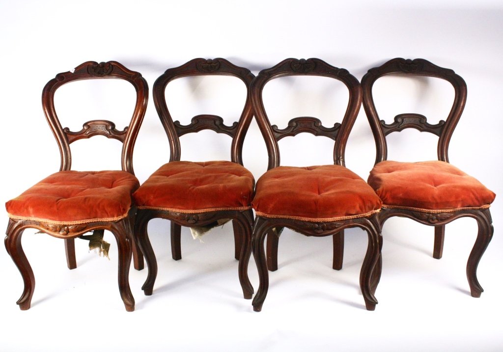 Circa 1880 set 4 Victorian Chairs (1 of 6)