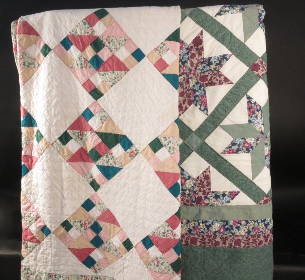 Pair hand stiched Quilts (1 of 9)