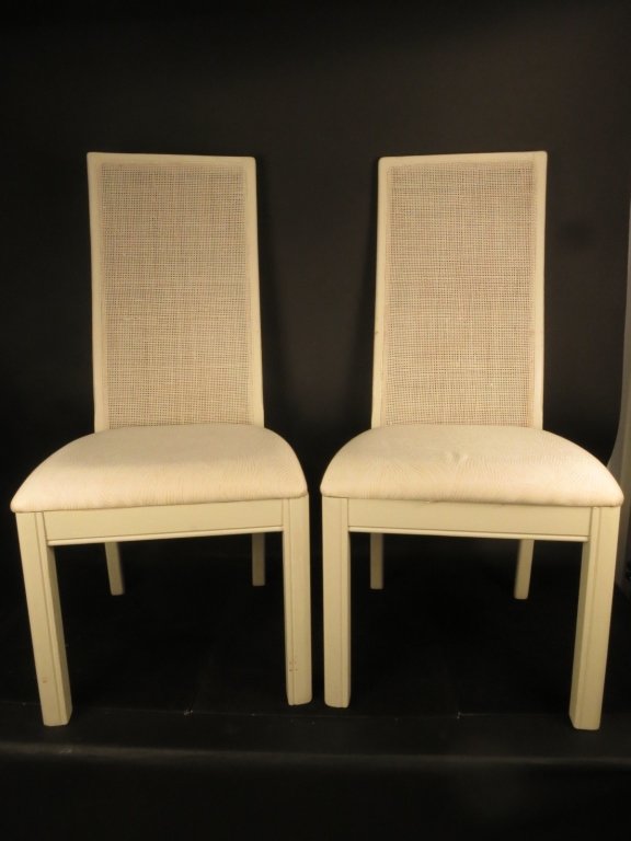 THOMASVILLE 4 White Mid Century Dining side Chairs (1 of 4)