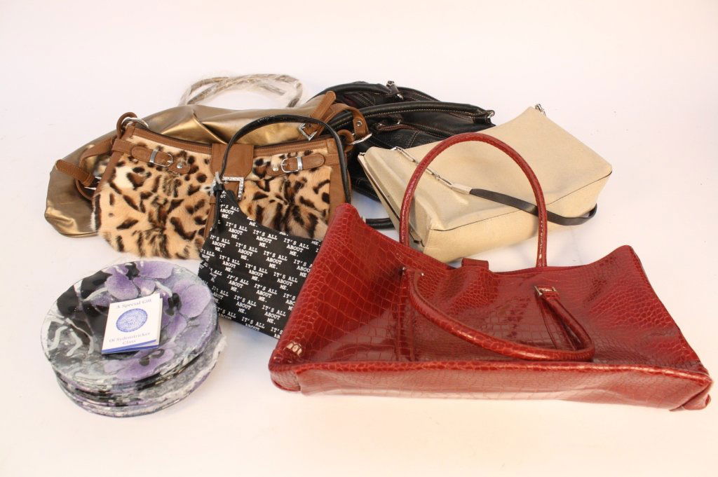 Handbag Lot and Art Glass plates (1 of 5)
