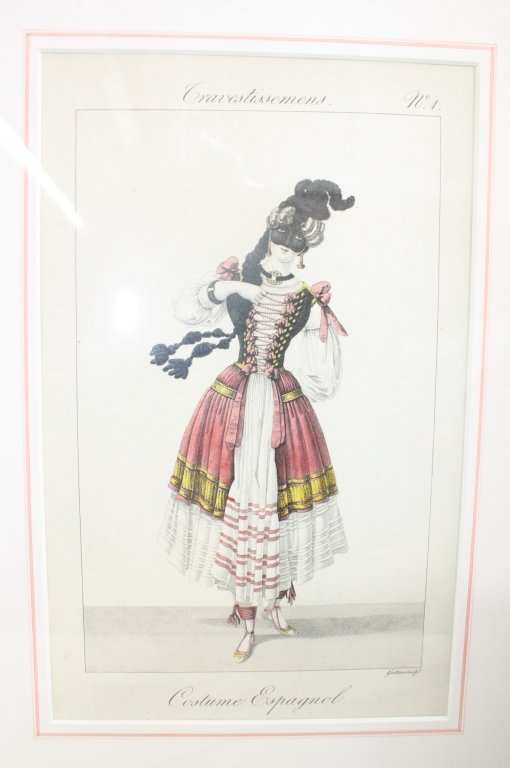 GEORGE- JACQUES GATINE French Costume Engravings (1 of 6)