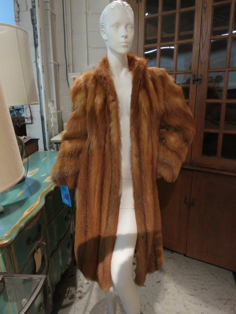 Excellent condition Red Fox Full Length Fur Coat (1 of 6)