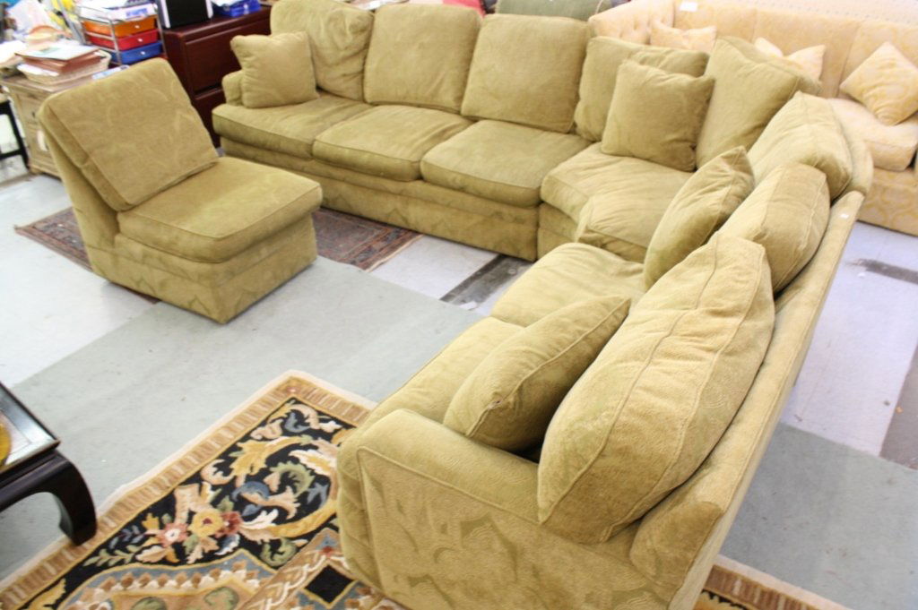 Oversized SHERRILL Four Piece Sectional Sofa (1 of 10)