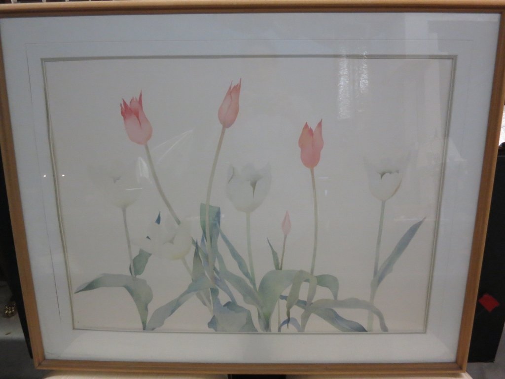 Tulip Watercolor S. HEADLEY VAN CAMPEN 1981 (1 of 3)