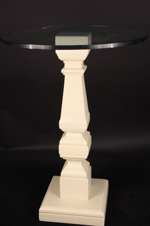JOHN SALADINO  Pedestal Table Glass top (1 of 8)