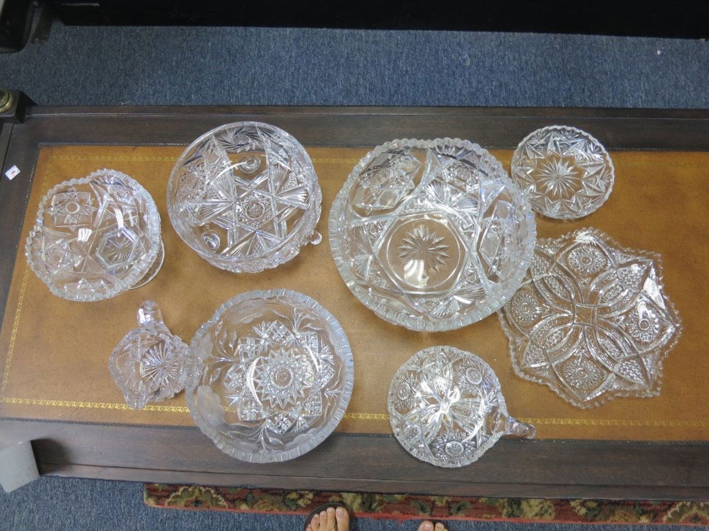 Group of BLOOMINGDALE'S Vintage Cut Crystal Pieces (1 of 7)
