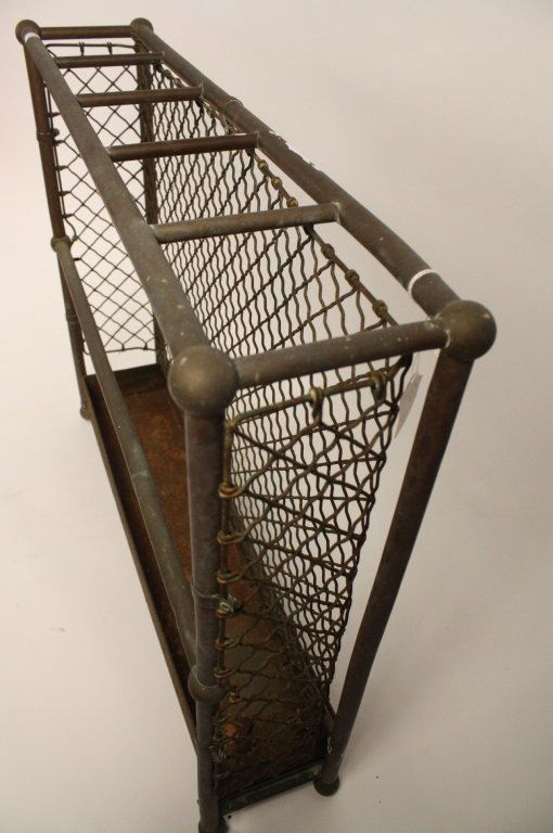 Antique Copper Mesh Umbrella Stand (1 of 4)