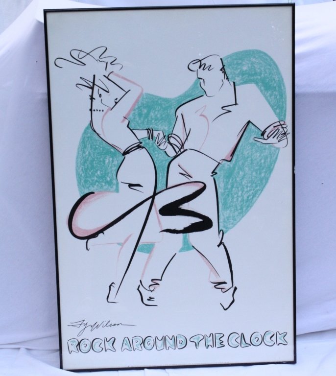 TY WILSON Vintage Rock and Roll Poster (1 of 4)