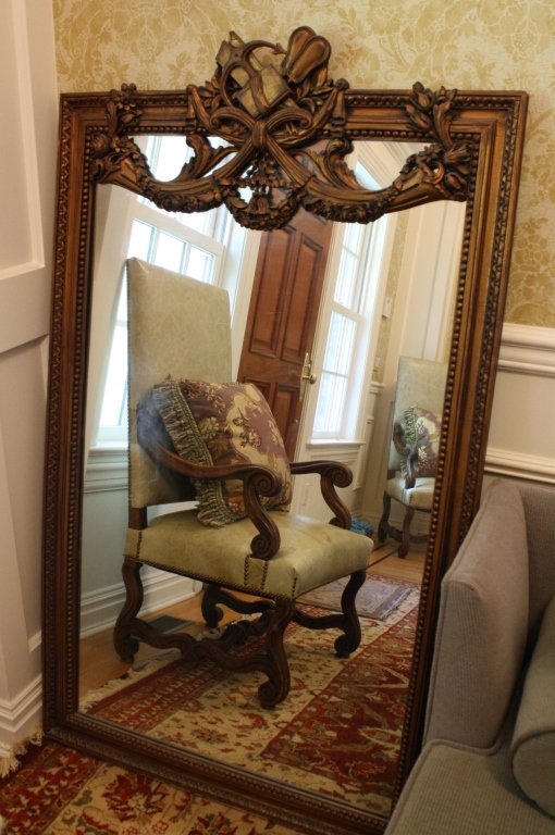Antique French Carved Gilded Mirror C 1890 (1 of 10)