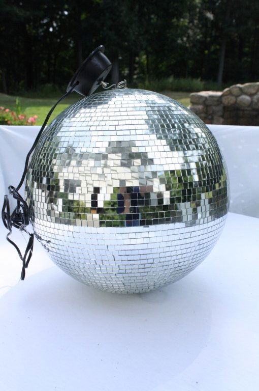 1960s Silver Mirror Mosaic Electrified Disco Ball (1 of 5)