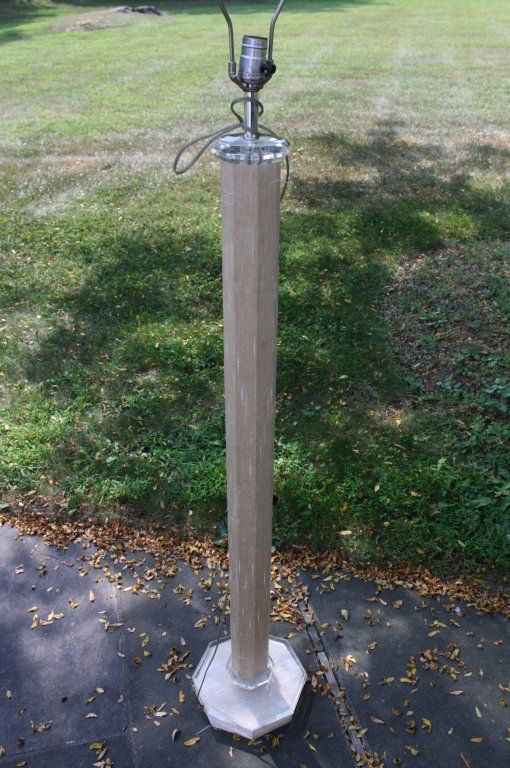 1960s Linen and Lucite Floor Lamp (1 of 5)