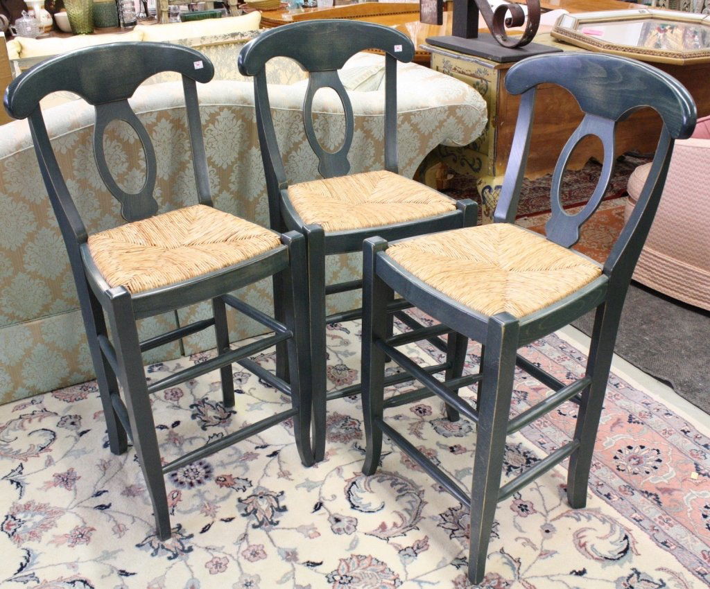 Three POTTERY BARN High Bar Stools (1 of 3)