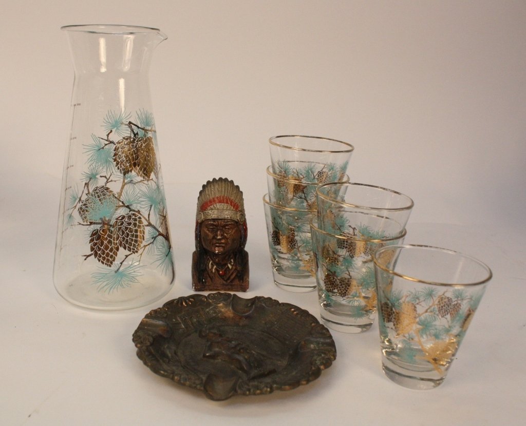 Mid Century  Pitcherand Barware with Accessories (1 of 2)