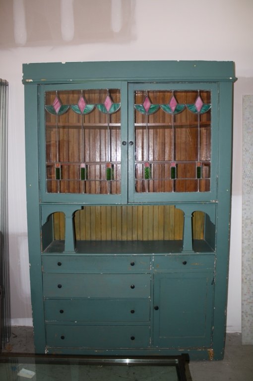 Hand Painted, Antique China Cabinet (1 of 5)