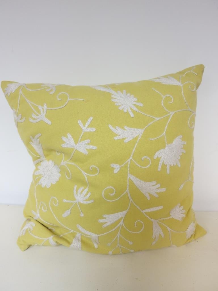 Decorative whimsical Yellow throw  Pillow (1 of 8)