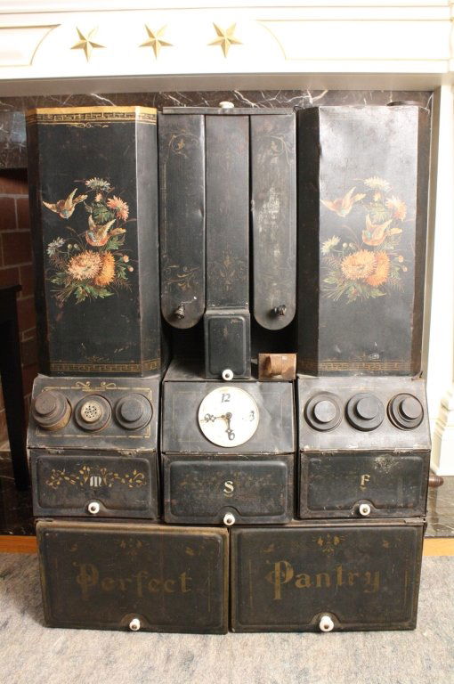 C 1870 Painted Tole PERFECT PANTRY (1 of 10)