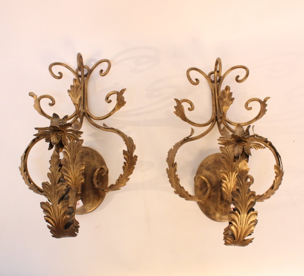Vintage Ornate Bronze Sconces (1 of 7)