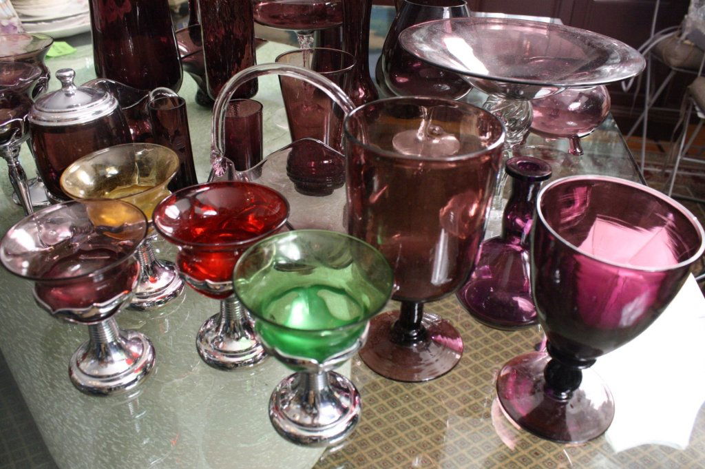 Group lot 24piece Amethyst Glass Collection (1 of 9)