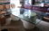 Glass Top Mid Century Modern Dining Table
