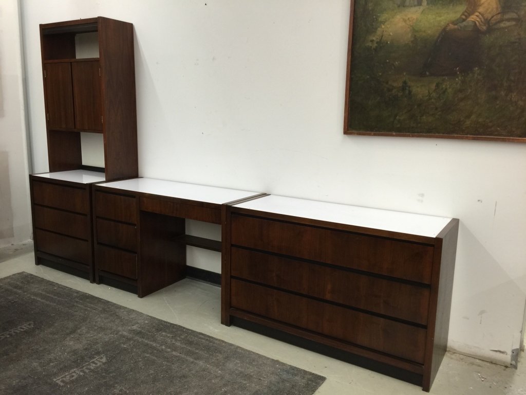 Mid Century Lane Modular Teak Desk Unit c. 1960s (1 of 10)