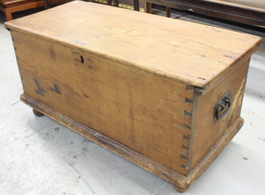 Antique hand made pine truck (1 of 6)