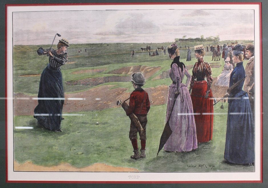 Victorian Ladies Golf Print (1 of 6)