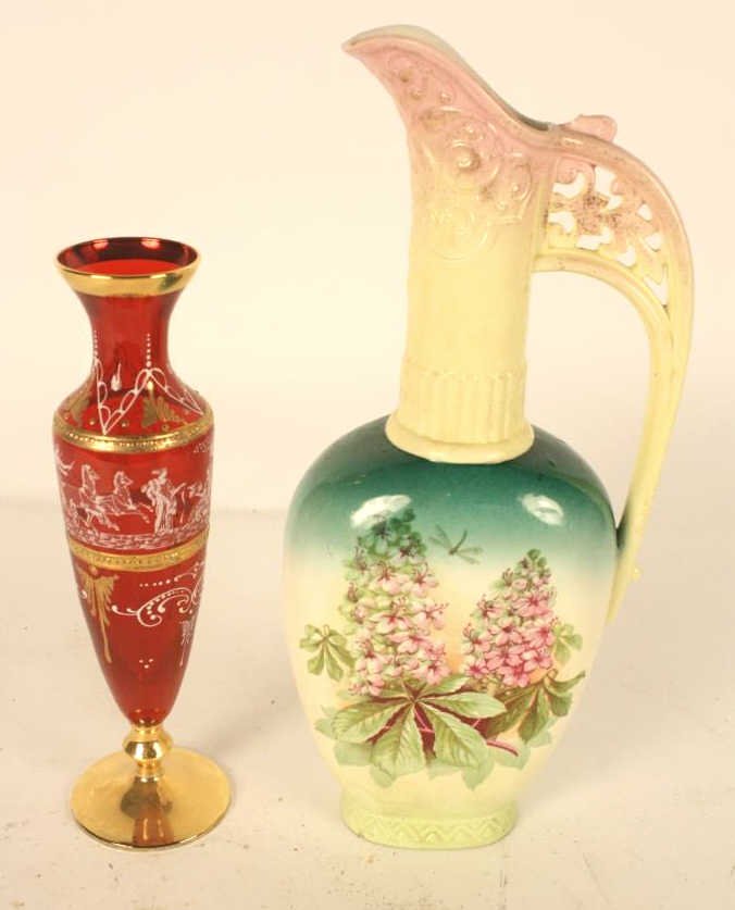 2 Antique Hand Painted Vases (1 of 6)