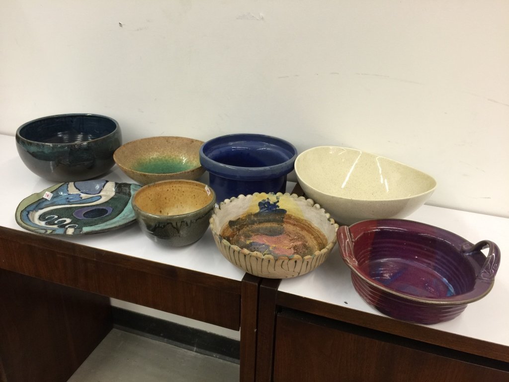 Mid Century Lot of Assorted Pottery Bowls (1 of 5)