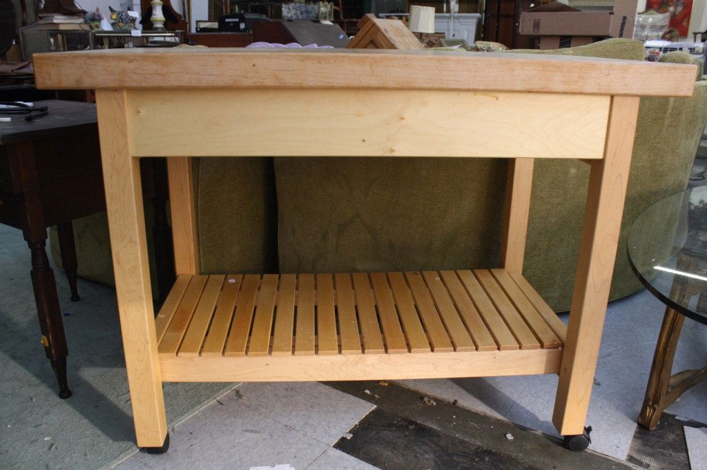 Butcher Block Kitchen Island (1 of 5)