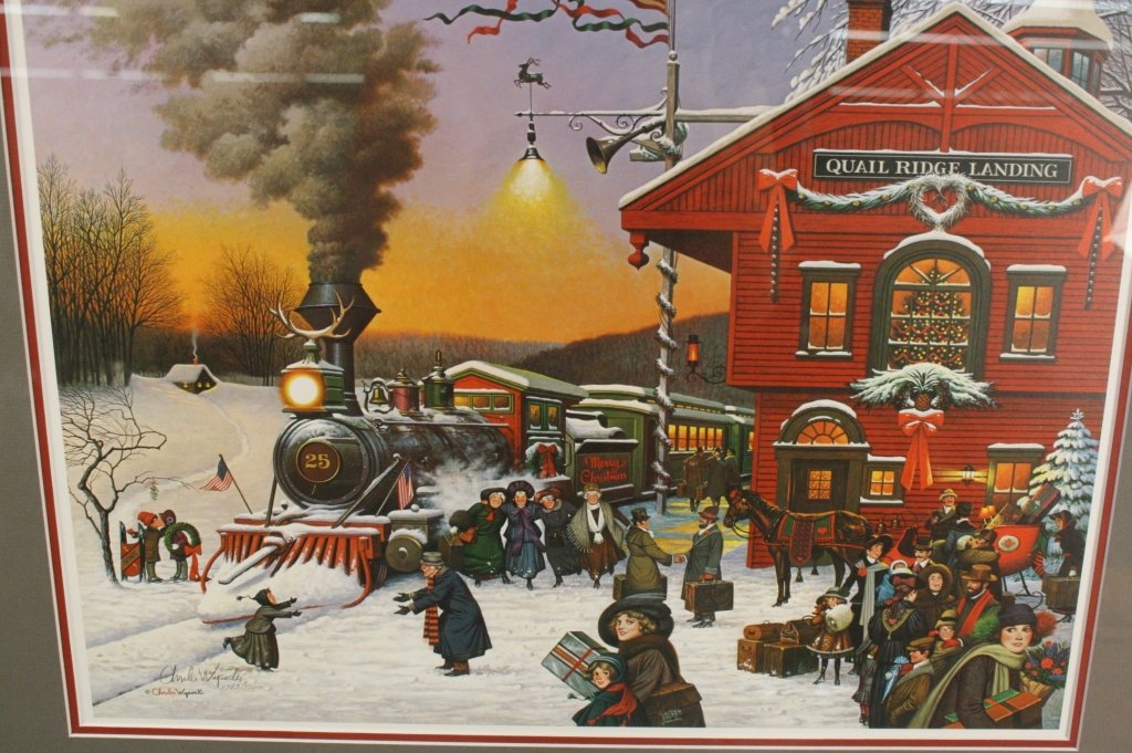 HARLES WYSOCKI signed numbered lithograph winter (1 of 3)