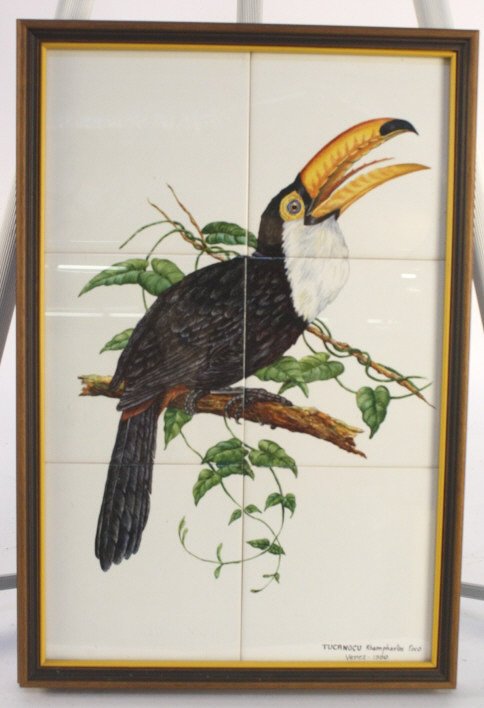 Rhamphastos Toco Painted Toucan Tiles (1 of 4)