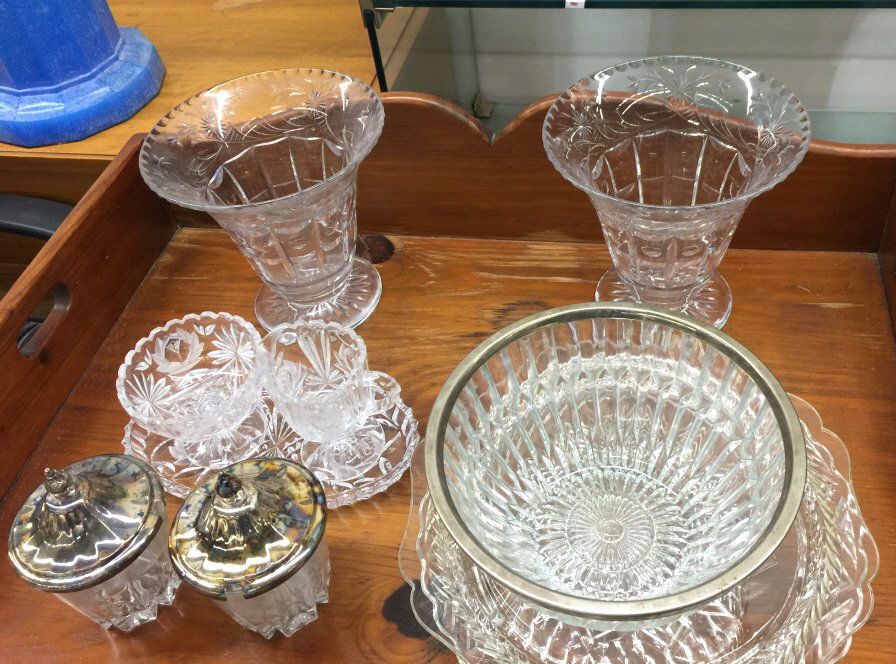 Vintage Cut Crystal and Glass Group Lot (1 of 5)