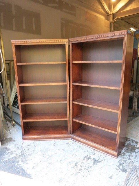 Set of Mahogany Book Shelves (1 of 6)