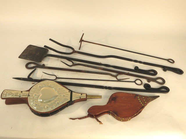Rustic Fire Place Tools and Bellows (1 of 6)