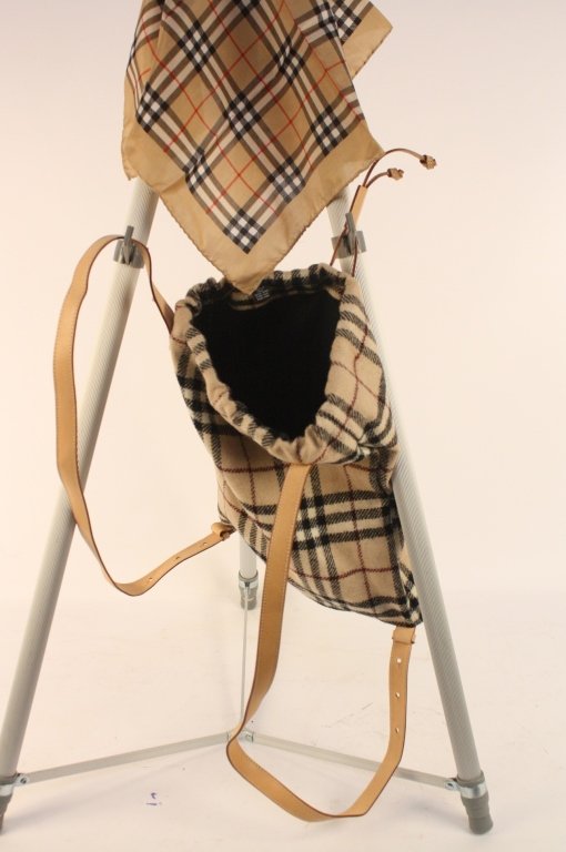 Vintage BURBERRY LONDON Bag and Silk Scarf (1 of 5)
