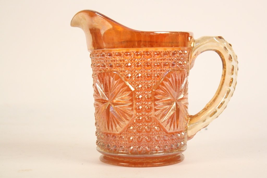 Vintage Orange Glass Pitcher (1 of 5)