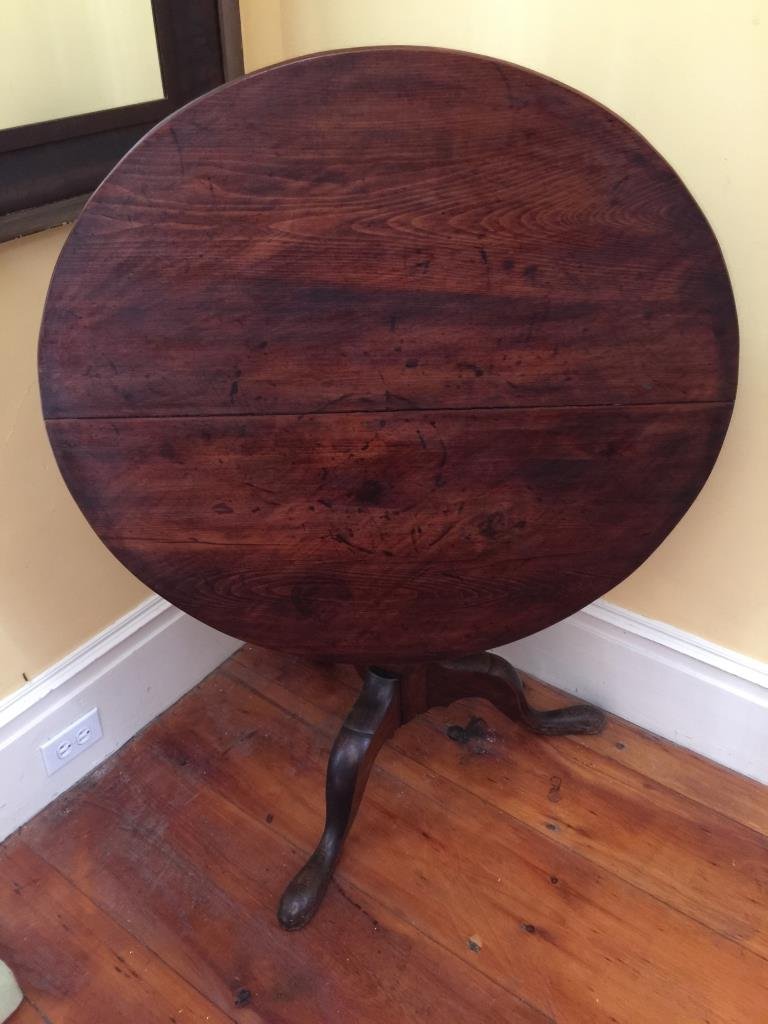 Antique Period Queen Anne Tea Table c. 1790 (1 of 6)