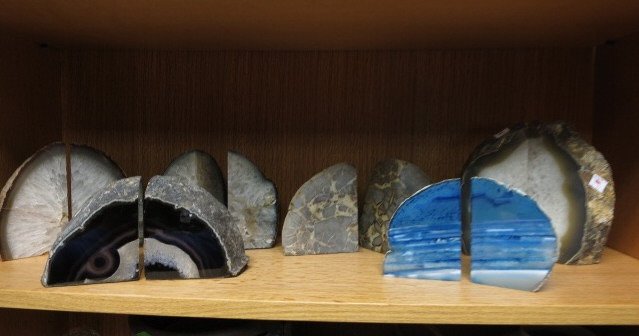 Group Lot Crystallize Geode Stone Book Ends (1 of 7)