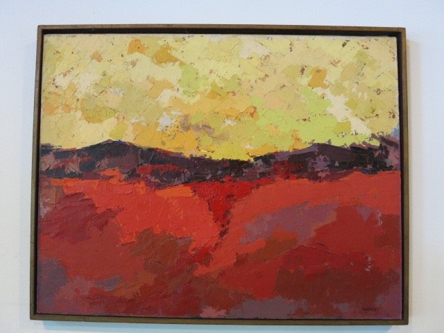 CHASE Oil on Canvas Abstract Landscape (1 of 3)