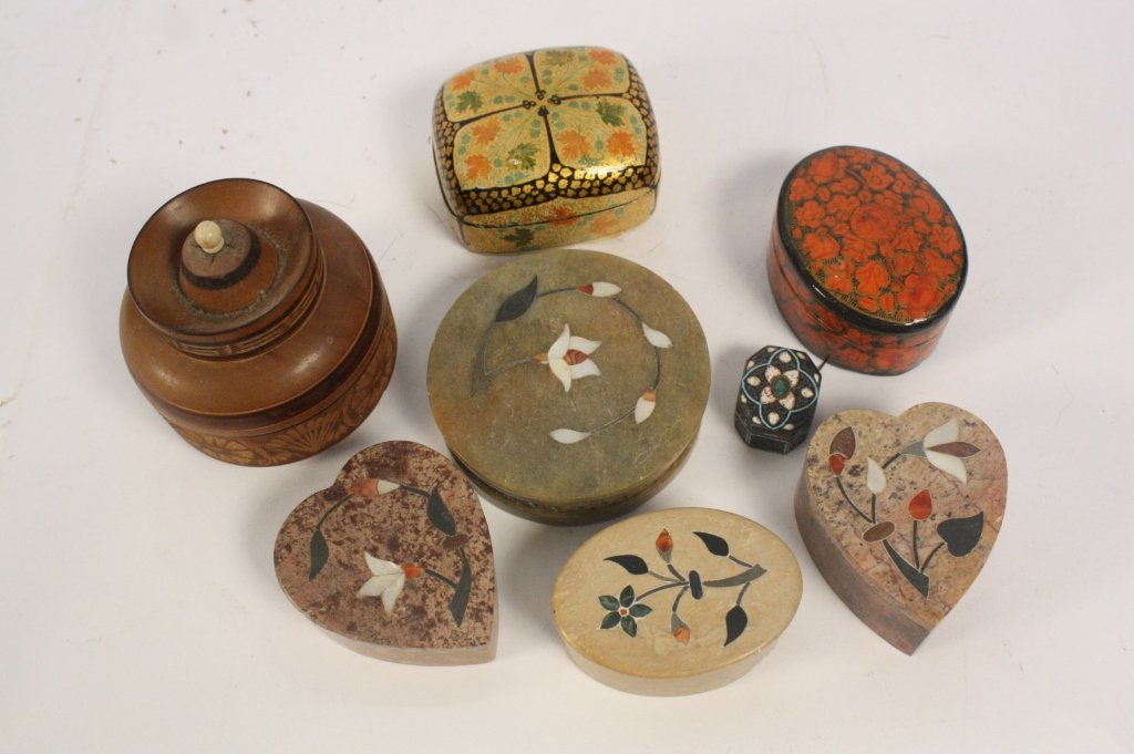 Group Lot of Eight Small Boxes (1 of 4)