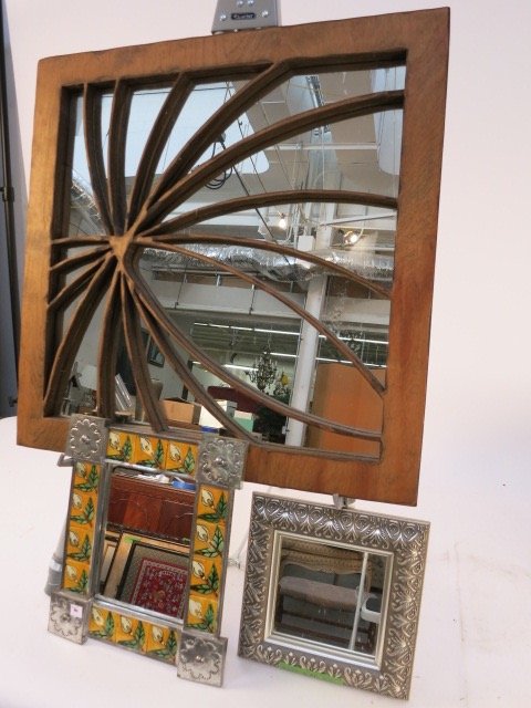 Group Lot of Three Mirrors (1 of 6)