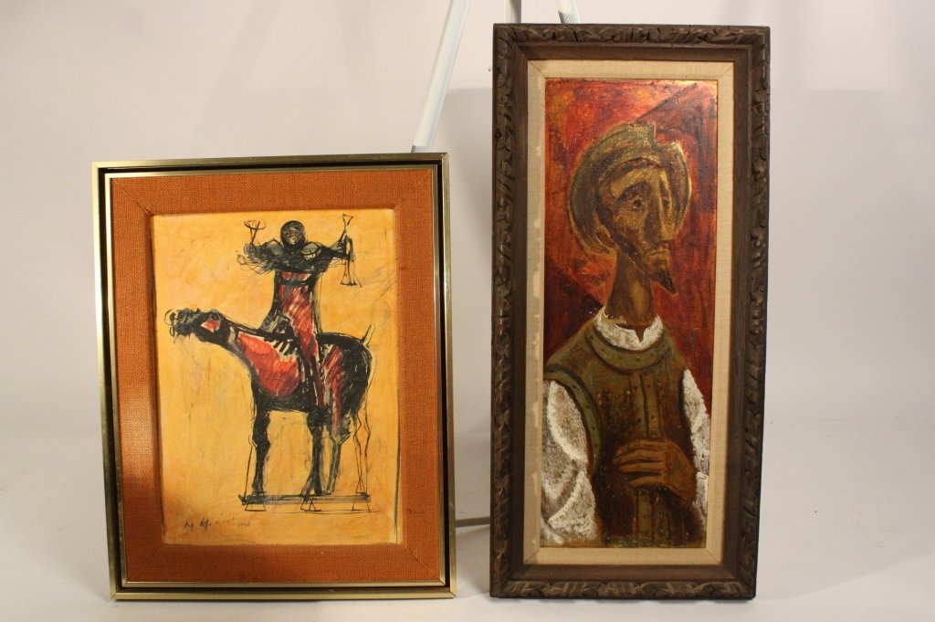 Pair of Spanish Style Paintings (1 of 5)