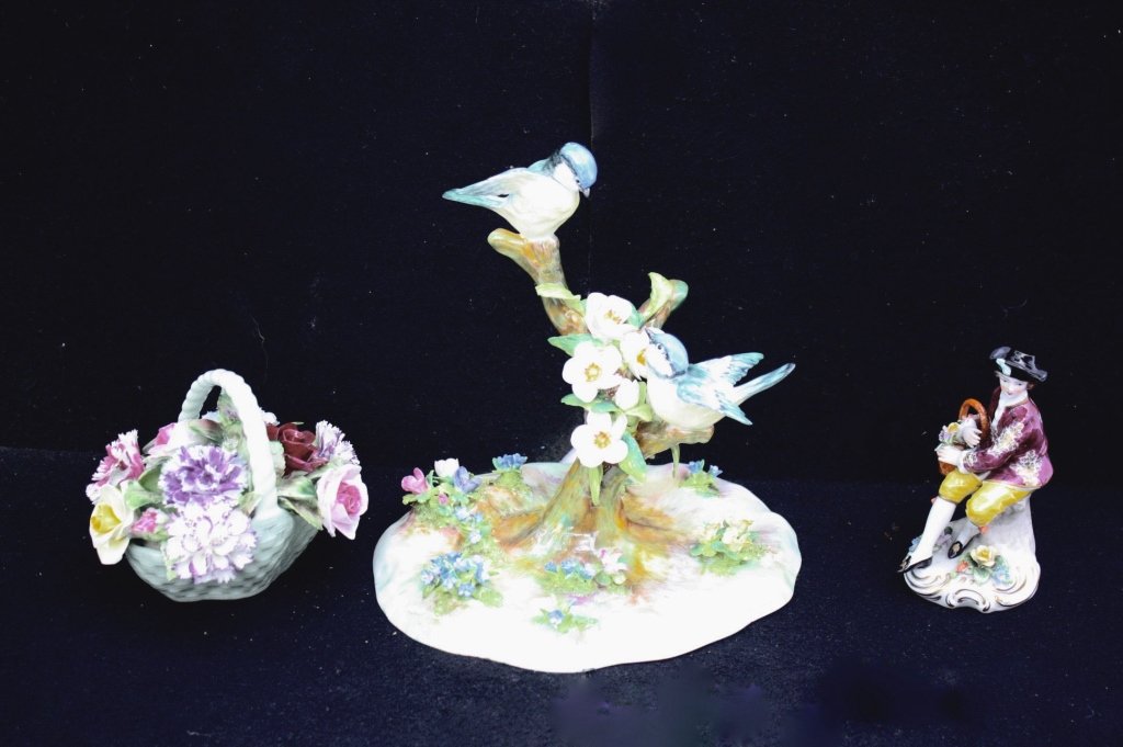 Antique Porcelain Figurine Group Lot (1 of 8)