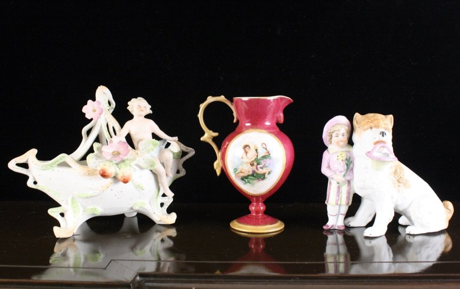 Group 3 antique porcelain figurines (1 of 5)