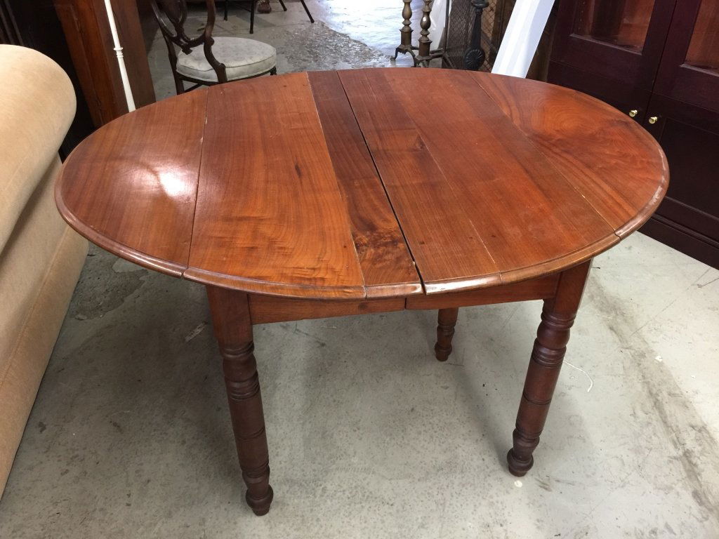 19c Walnut American Drop Leaf Dining Table (1 of 5)