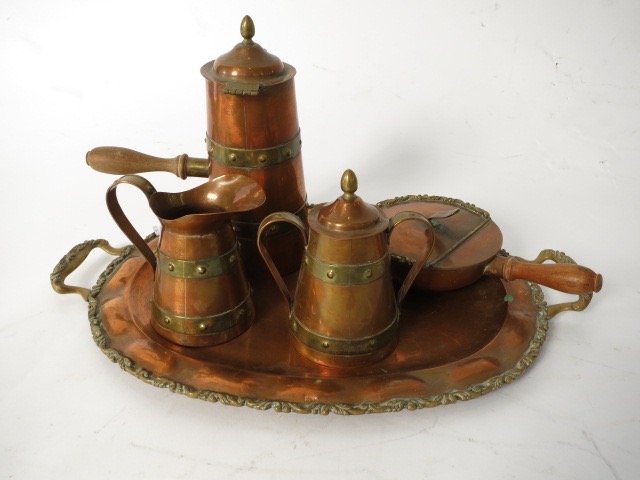 Vintage Mexican Cobre Tlaqueaque Coffee Service (1 of 3)