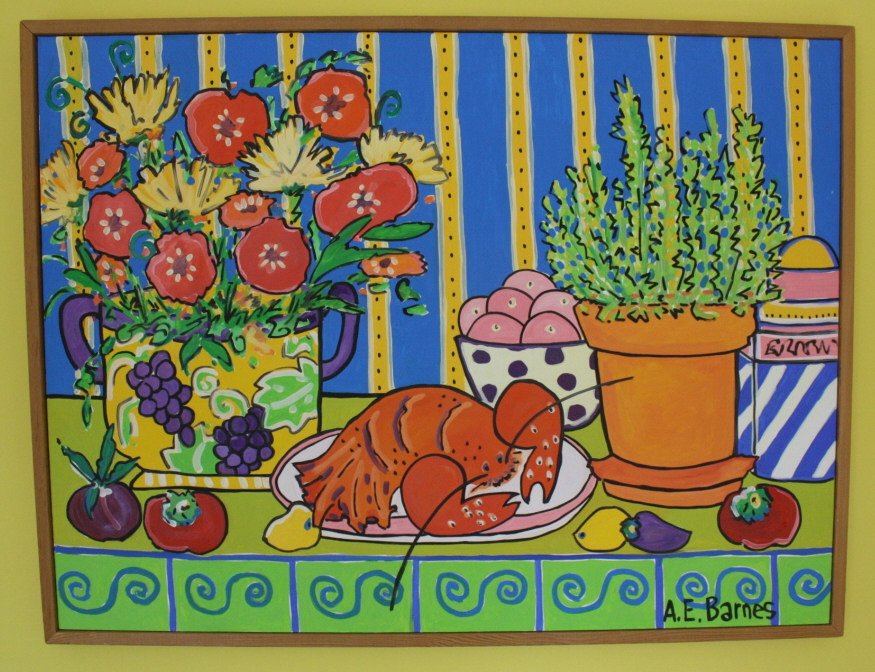 A.E. BARNES Original Acrylic on Canvas (1 of 3)